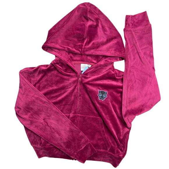 Felpa Con Cappuccio Marvel Kids Wakanda Forever, Blu Scuro, Taglia Large, Ufficiale